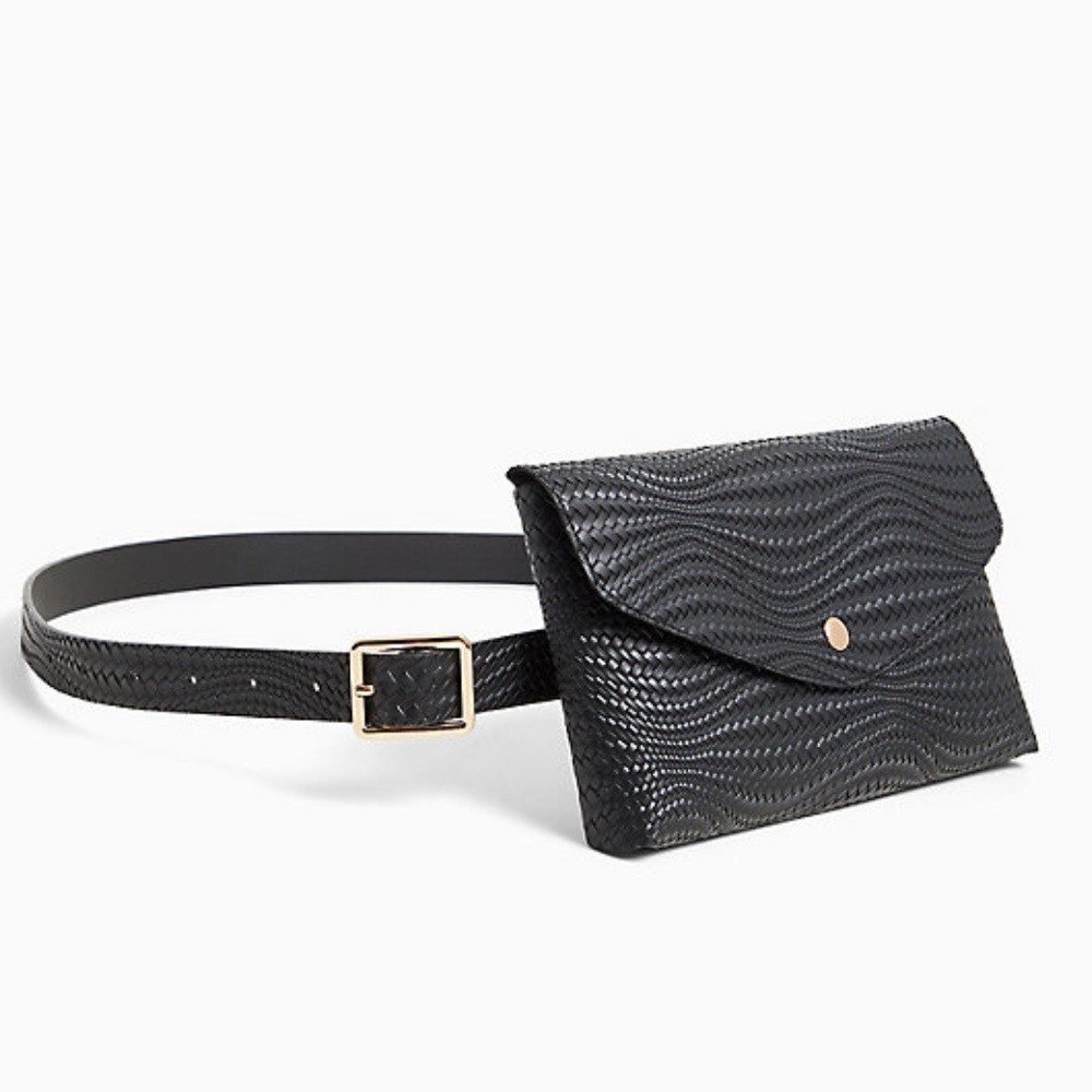 NWT Torrid BRAIDED FAUX LEATHER ENVELOPE BELT BAG